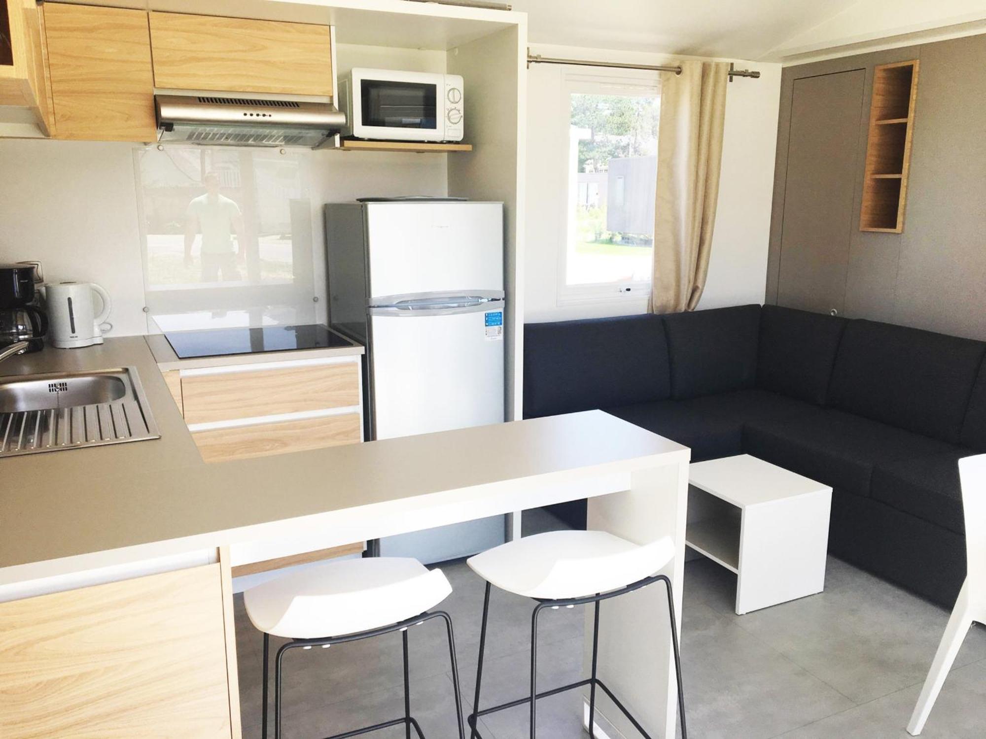 Mobil-Home Confort 4 Pers, 2 Ch, Piscine Chauffee, 200M Plage, Parking, Wifi Gratuit, Animaux Ok - Fr-1-361A-32 Jullouville-les-Pins Exteriér fotografie