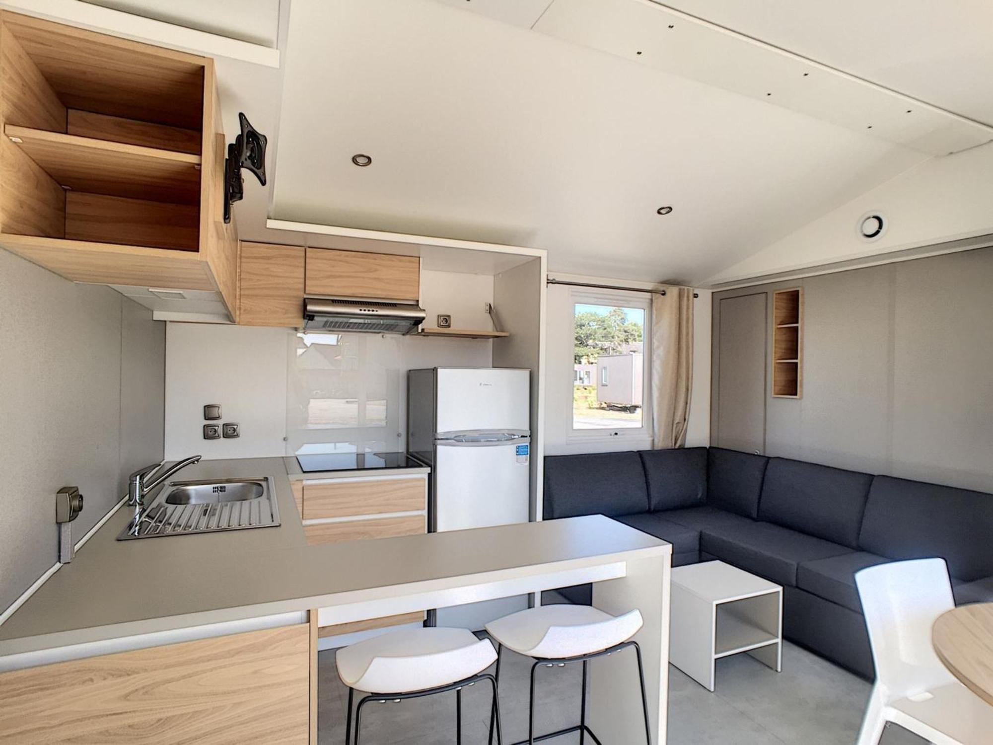 Mobil-Home Confort 4 Pers, 2 Ch, Piscine Chauffee, 200M Plage, Parking, Wifi Gratuit, Animaux Ok - Fr-1-361A-32 Jullouville-les-Pins Exteriér fotografie